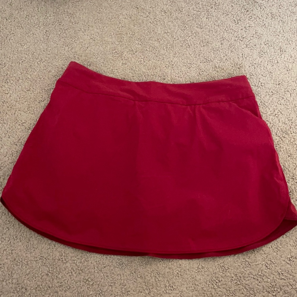 Exercise skort in red